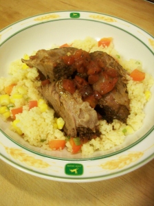 roast with couscous